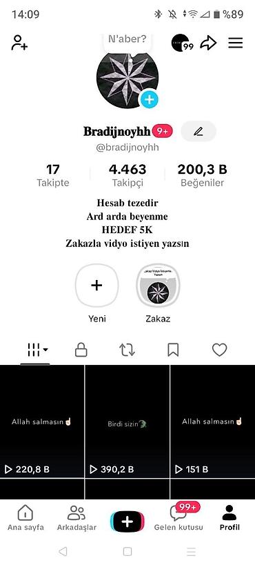 Маркетинг, реклама, PR: Satılır: TikTok hesabları (şəkillərdəki profillər) 1) Profil: Emil — 3