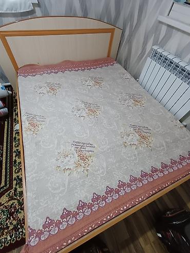 Дом и сад: Двуспальная кровать с изголовьем + наматрасник - Размер спального — 2