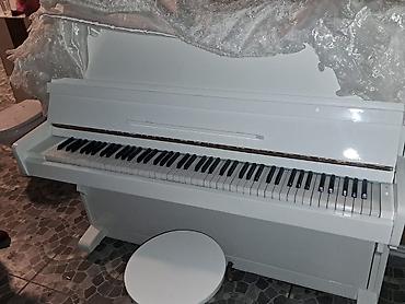 Музыкальные инструменты: Ağ rəngdə akustik upright piano - Korpus: parlaq ağ boya ilə — 3