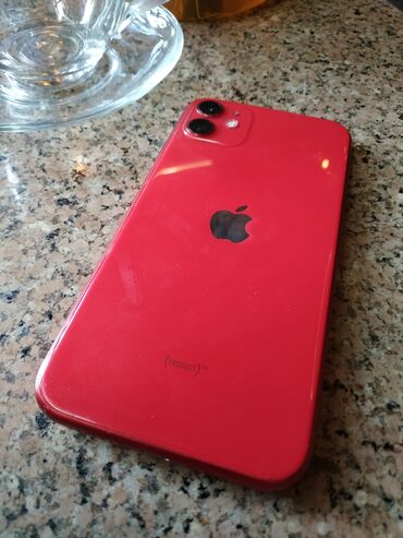 телефоны редми 9т: IPhone 11, Б/у, 64 ГБ, Красный, Защитное стекло, 75 %