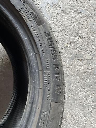 continental: Шины 215 / 55 / R 17, Лето, Б/у, 1 шт, Легковые, Китай, Continental — 3