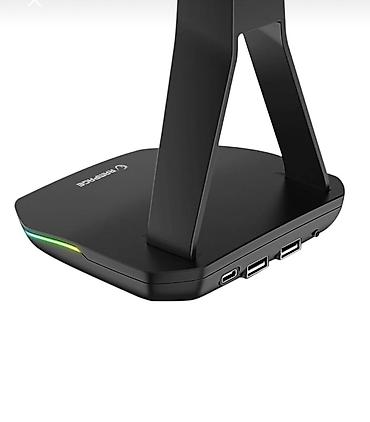 Настольные ПК и комплектующие: Rampage Tower T14 White Headset Stand Rampage qulaqlıq dayağı – — 3
