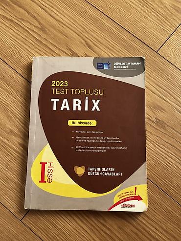 Тесты: Məhsul: 2023 “Test Toplusu – Tarix”, I hissə Nəşriyyat: Dövlət — 1