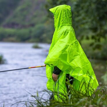 Плащи: Размер 230×140cm Плащ палатка Пончо из прочной палаточной ткани — 11