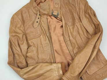 czarne spódniczka skórzane: Leather jacket, Stradivarius, S (EU 36), condition - Good