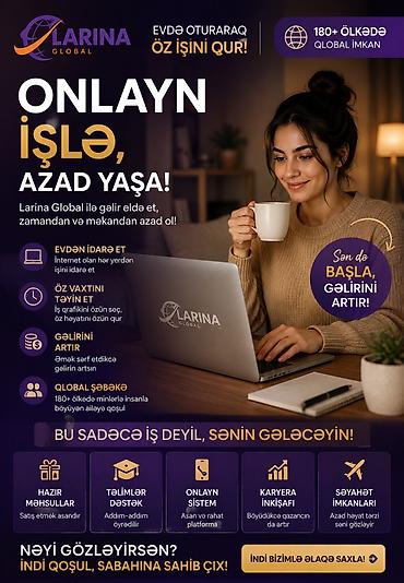 20 yanvar satici isi: Larina Global – onlayn iş və şəxsi biznes qurma imkanı Xidmətin — 1
