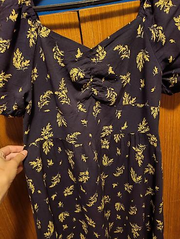 zaful: Letnja haljina sa floralnim printom - Boja: tamnoplava osnova sa — 2