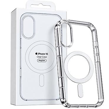 alfa: IPhone Kabro MagSafe – Şəffaf Premium Kabro, iPhone 14, 15, 16, 17, 18 — 6