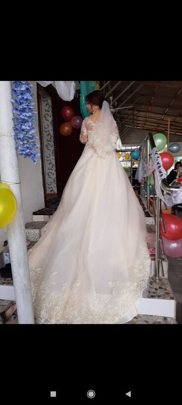 свадебное платье на прокат: XS, S, XL, цвет - Бежевый