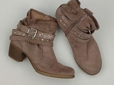 buty na koturnie carinii: Ankle boots for women, size 37
