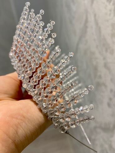 бисер работа на дому: Чачка арналган аксессуар, Диадема, Унисекс, Материалы: Мончоктор, Жаңы