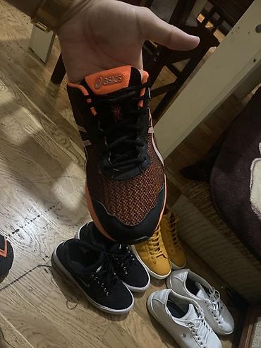 formula 1 biley: ASICS qaçış krossovkası - Rəng: narıncı-qara, gümüş ASICS loqosu ilə — 2