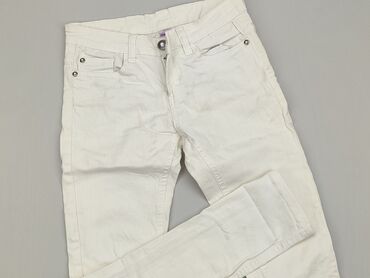 spodnie mom jeans sinsay: Spodnie jeansowe, 12 lat, 152, stan - Dobry