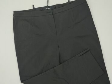 białe spodnie materiałowe damskie: Material trousers, XL (EU 42), condition - Perfect