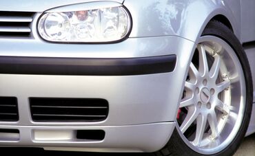 Бамперы: Передний Бампер Volkswagen Б/у, цвет - Черный, Оригинал