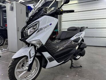 электро мотороллер с кузовом: Макси скутер Yamaha, 180 куб. см, Бензин, Жаңы