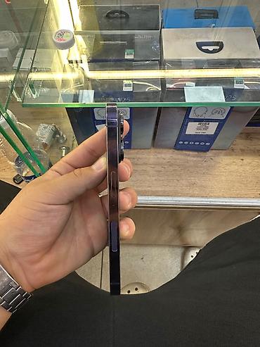 pro max: IPhone 14 Pro, Б/у, 256 ГБ, Защитное стекло, Кабель, Чехол, В рассрочку, 90 % — 3