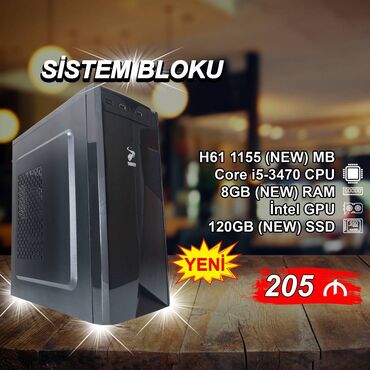 ram yaddaş: Sistem Bloku "Sarko DDR3 H61 1155 Core i5 3470” ⭐Tək Sistem Bloku –