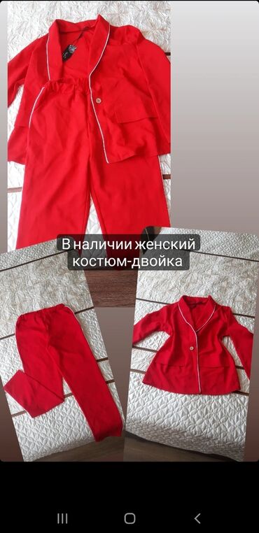 пиджак красный: Комплект, цвет - Красный, Новый