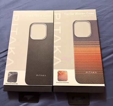 Чехлы: Чехлы PITAKA для iPhone 16 Pro - Модели: Ultra-Slim Case и Tactile