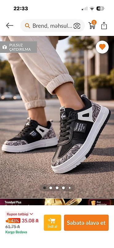 new balance azerbaijan: Salam trendyoldan 35m a alinib geyinilmeyib tezedir 44 razmerdir 45.5 — 1