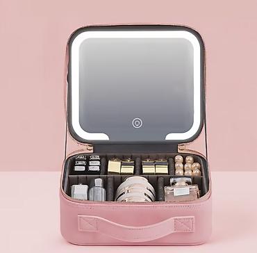 pitminutka dasi: LED işıqlı güzgülü kosmetik çanta - İnkişaf etmiş LED işıqlandırmalı — 1