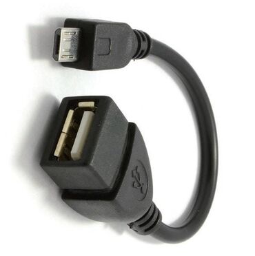 флешки для телефона: Картридер OTG, Micro USB male - USB 2.0 female, Black Предназначен