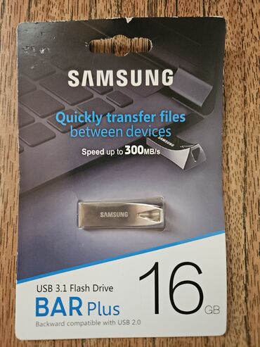 fleş: Flash kart Samsung, 16 GB, USB 3.1, Yeni