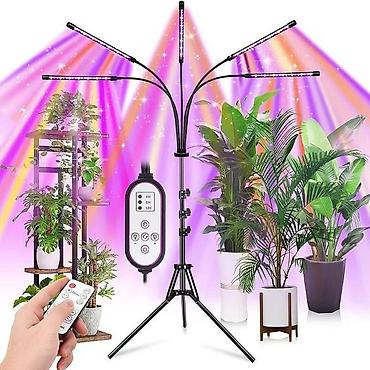 sto 90x90: LED lampa za biljke sa stativom i 5 fleksibilne svetlosne trake - Pun — 5