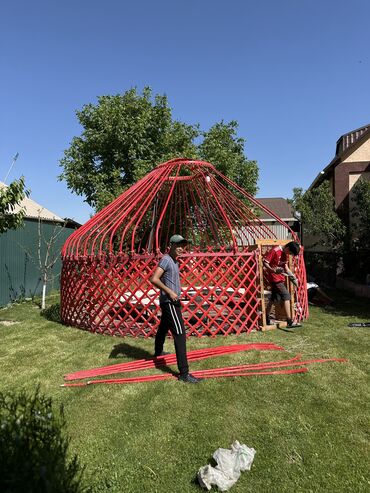 Аренда юрт: Аренда юрты, Каркас Деревянный, 75 баш, Стулья, Стол, С полом — 2