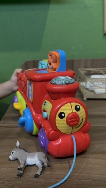 alcatel pop c7 7040d: Uşaq oyuncağı – interaktiv qatar - Parlaq qırmızı rəngli, ipi ilə