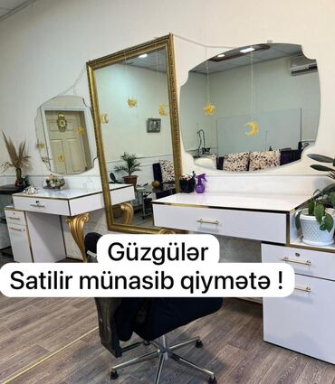 salon guzguler: Aytən 🌺 iki eded salon güzgüsü 400 manata satılır ünvan İnşaatçılar