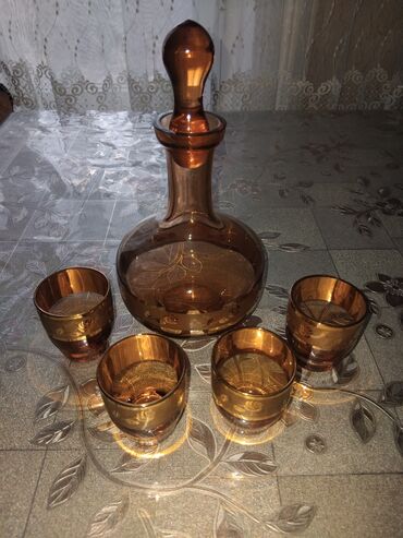 Mətbəx aksesuarları: Rümkalar, Şüşə, 4 ədədli dəst