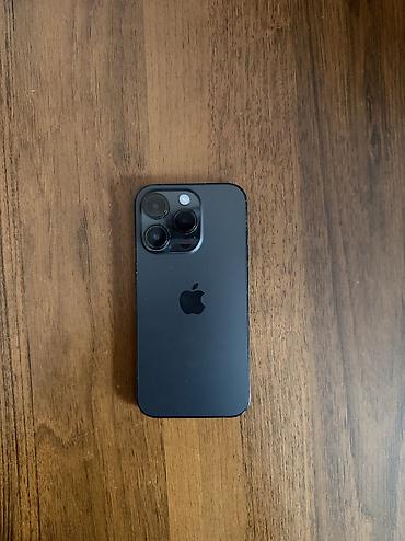IPhone 14 Pro, Б/у, 128 ГБ, Черный, Защитное стекло, Кабель, Чехол, 77 %
