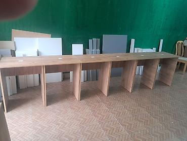 reception masa: Modul tipli taxta stollar - Material: Laminat/MDF (ağac teksturalı — 1