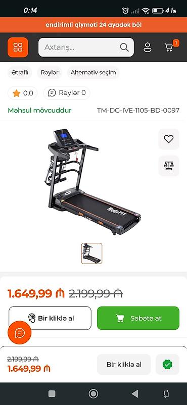 İdman və istirahət: Yeni kimidirBodyFit qaçış trenajoru – evdə kardio məşqləri üçün — 2