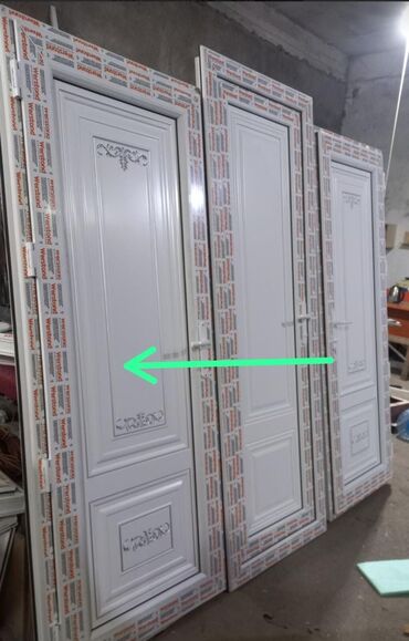 Plastik qapılar: Yeni Plastik qapı Zəmanətsiz, Ödənişli quraşdırma, Rayonlara çatdırılma, Ünvandan götürmə, Ödənişli çatdırılma — 5