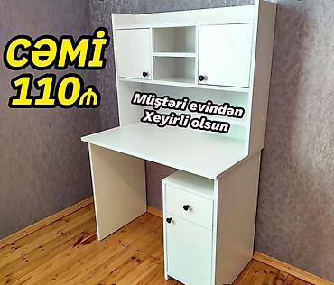 Uşaq masaları: Oğlan və qız üçün, Yeni, Siyirməli, Yazı masası, Stulsuz — 2