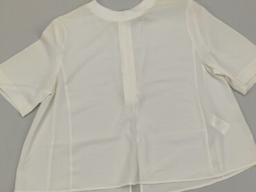 białe krótka bluzki: Bluzka Damska, H&M, XS, stan - Bardzo dobry