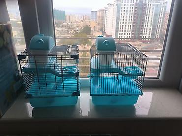 hamster al: Xamiyaq – 2 ədəd 1 təzədi biri işdənib - Rəng: mavi-ağ (plastik — 1