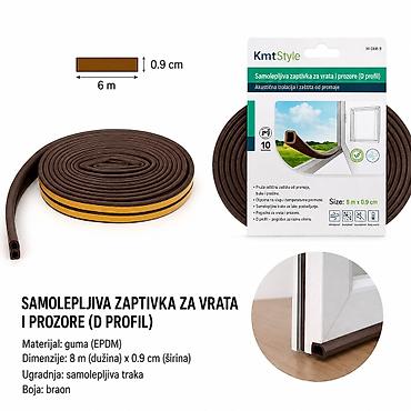 KMT Traka za šavove vrata D tipa, braon – Kmt Style Opis: -