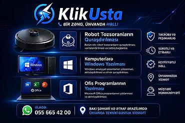 Digər xidmətlər: Robot tozsoranların peşəkar quraşdırılması xidmətini təqdim edirik — 3