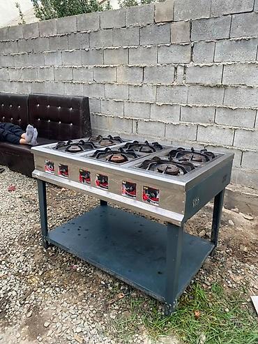Промышленная газовая плита на 6 конфорок - Столешница и рабочая at lalafo.kg Промышленная газовая плита на 6 конфорок - Столешница и рабочая