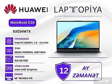 laptop ucuz: HUAWEİ MARKA NOTEBOOK💻 INTEL CORE I5.12450H PROSSESOR 512GB NVME SSD — 5