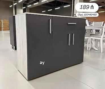 kamot qablari: Mətbəx/otaq üçün çoxfunksiyalı komod-dolab - Ölçü: 120×40×80 sm — 1