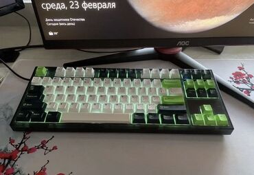 аренда нотбук: Механическая клавиатура Fl Esports GP87a В зеленом цвете