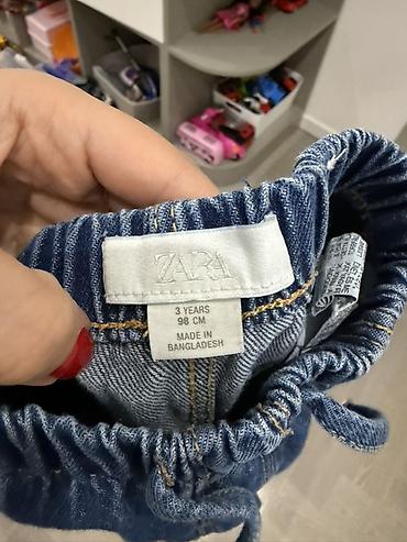 zara cins: ZARA uşaq cins şalvarı - Brend: ZARA - Ölçü: 3 yaş / 98 sm (etiketdə — 2