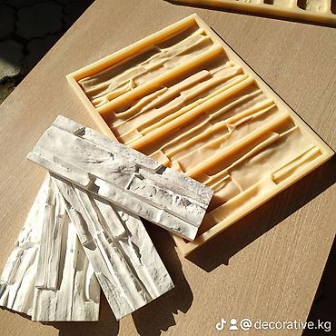 силиконовые формы на заказ: Силиконовый форма для декоративных камней "Старый кирпич " Белый — 5