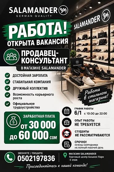 ахрана сб: Требуется Продавец-консультант в Магазин обуви, График: Шестидневка, Официальное трудоустройство, Полный рабочий день — 1
