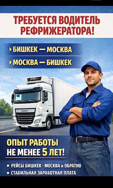 ищу дистрибьютора: Вакансия: Водитель Рефрижератора Маршруты: - Рейсы Бишкек – Москва и — 2